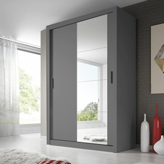 Alaska Grey 150cm Sliding Wardrobe