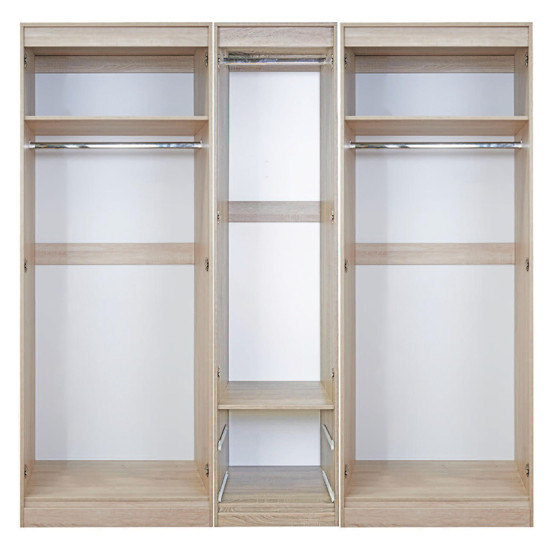 Howard Tall 5 Door 2 Drawer Centre Mirrored Wardrobe