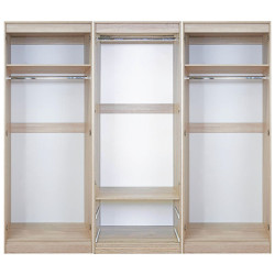 Howard Tall 6 Door 2 Drawer Centre Mirrored Wardrobe