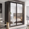 Daytona Black 180cm Sliding Wardrobe