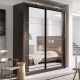 Daytona Black 180cm Sliding Wardrobe