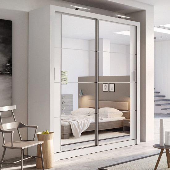 Daytona Black 180cm Sliding Wardrobe