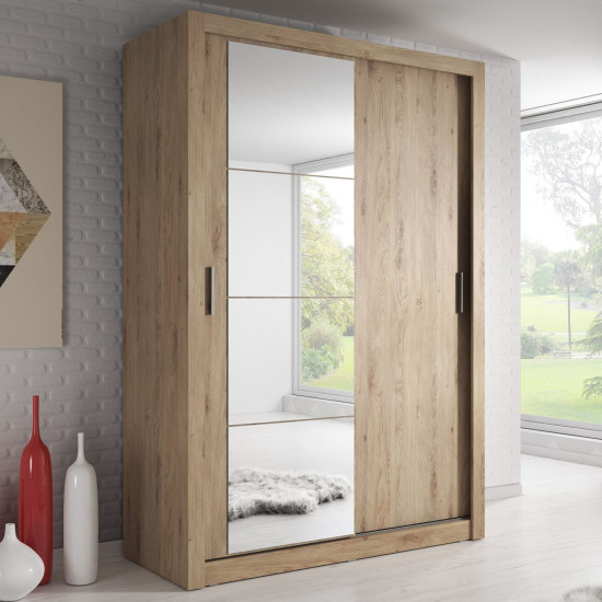 Alaska Shetland Oak 150cm Sliding Wardrobe