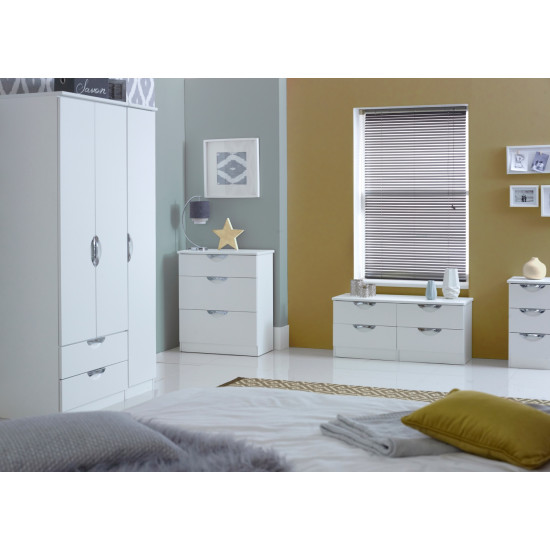 Canterbury 4 Door 2 Drawer Mirrored Wardrobe