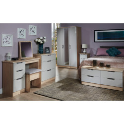 Canterbury 4 Door 4 Drawer Mirror Wardrobe