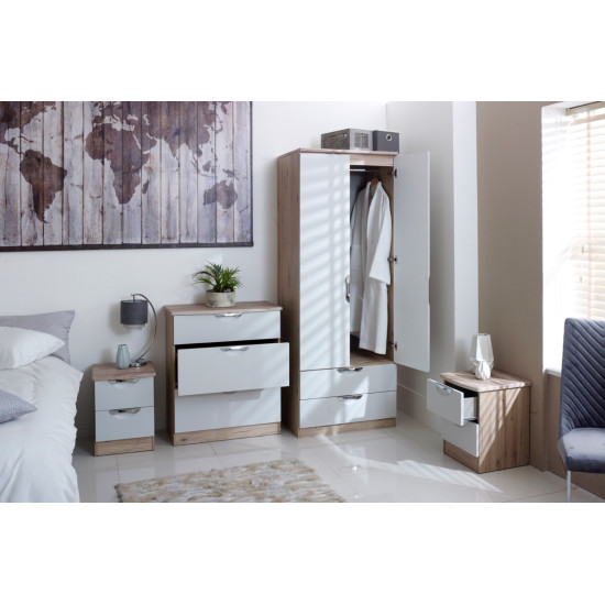 Canterbury Tall 3 Door 2 Drawer Wardrobe
