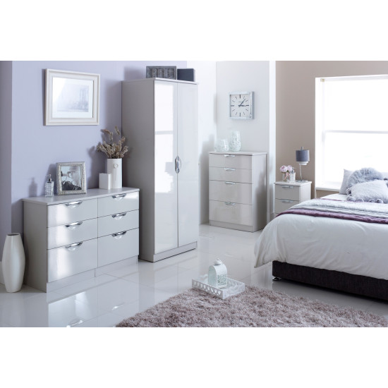 Canterbury Tall 3 Door 2 Drawer Wardrobe