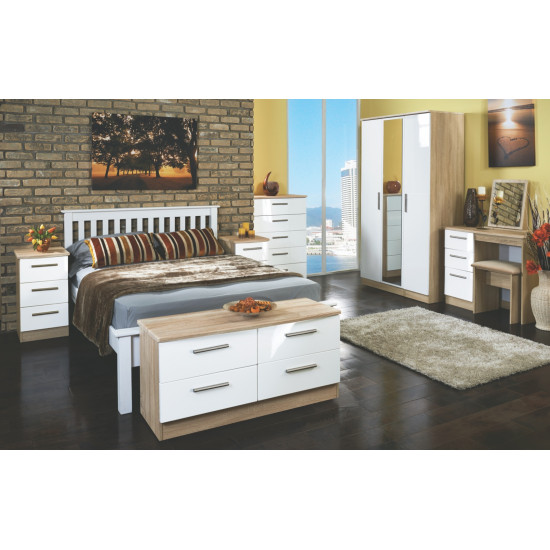 Michigan Tall 2 Drawer Wardrobe