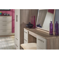 Michigan 4 Door 2 Drawer Mirror Wardrobe