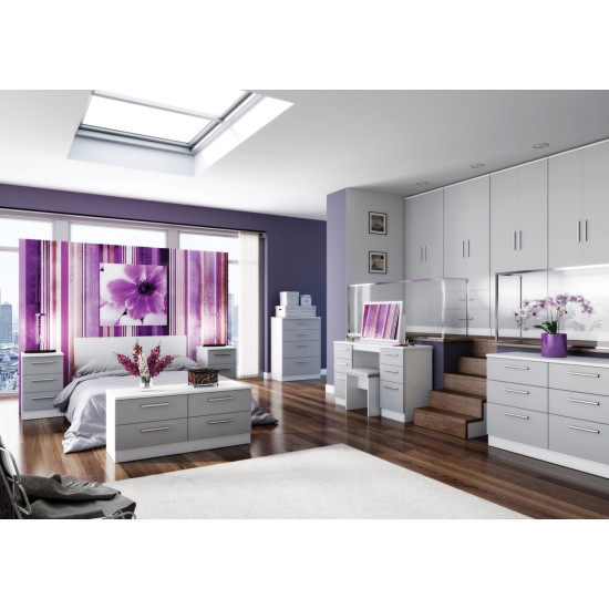 Michigan Tall 4 Door 4 Drawer Mirror Wardrobe
