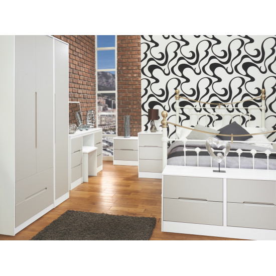 Munich Tall 3 Door 2 Small Drawer Wardrobe