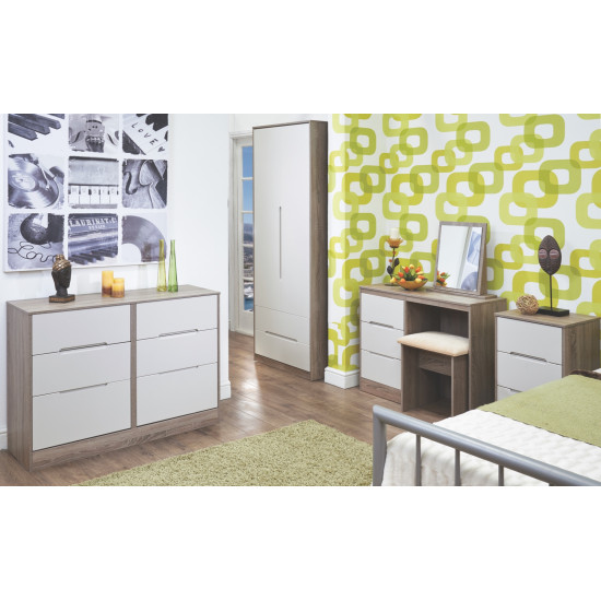 Munich Tall 4 Door Mirror Wardrobe