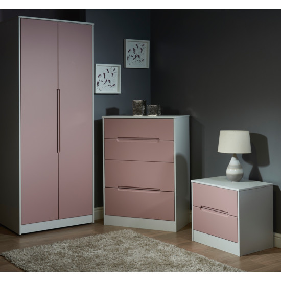 Munich Tall 4 Door 2 Drawer Mirror Wardrobe