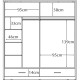 Arizona Black 200cm Sliding Wardrobe