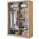 Alaska Shetland Oak 150cm Sliding Wardrobe