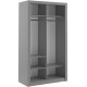 Kansas Grey 120cm Sliding Wardrobe