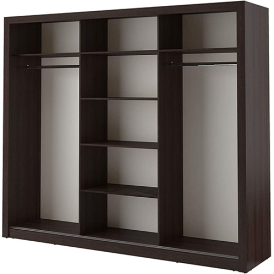 Florida Black 250cm Sliding Wardrobe