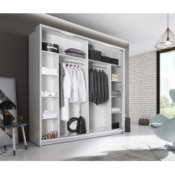 Colorado Black 220cm Sliding Wardrobe