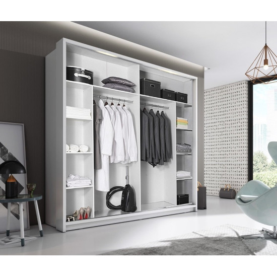 Colorado Black 220cm Sliding Wardrobe