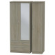 Avondale 3 Door 2 Drawer Mirrored Wardrobe