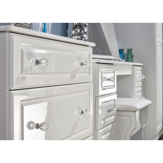 Aberdeen 2 Drawer Mirrored Wardrobe