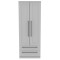 Kingston Tall 2 Drawer Wardrobe 
