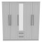 Kingston 5 Door 2 Drawer Centre Mirrored Wardrobe 
