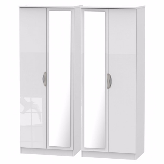 Canterbury 4 Door Mirrored Wardrobe