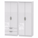 Canterbury 4 Door 2 Drawer Wardrobe