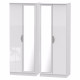 Canterbury Tall 4 Door Mirror Wardrobe