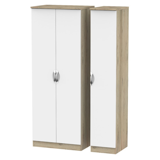 Canterbury Tall 3 Door Wardrobe