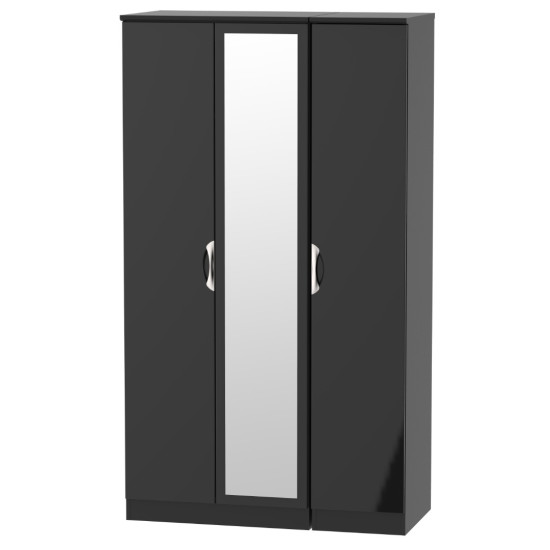 Canterbury Tall 3 Door Mirror Wardrobe