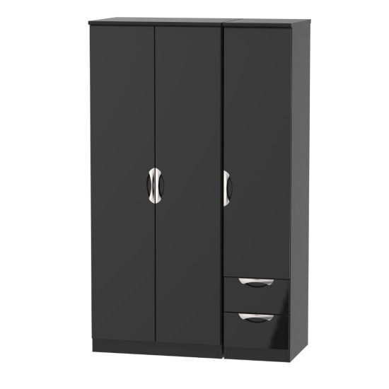 Canterbury 3 Door 2 Small Drawer Wardrobe