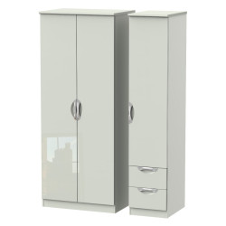 Canterbury Tall 3 Door 2 Small Drawer Wardrobe