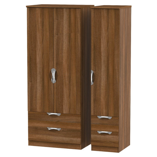 Canterbury 3 Door 4 Drawer Wardrobe