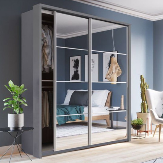 Carolina Shetland Oak 180cm Sliding Wardrobe
