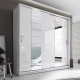 Colorado Black 220cm Sliding Wardrobe