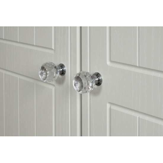 Palermo Tall 3 Door 2 Small Drawers Wardrobe 