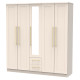 Howard Tall 5 Door 2 Drawer Centre Mirrored Wardrobe