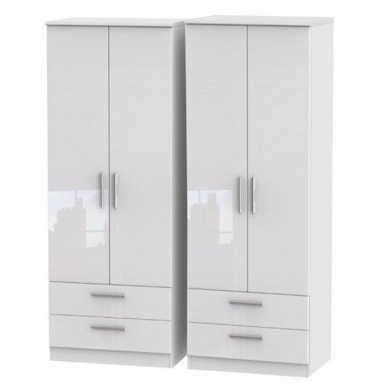 Michigan Tall 4 Door 4 Drawer Wardrobe