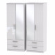 Michigan Tall 4 Door 4 Drawer Mirror Wardrobe