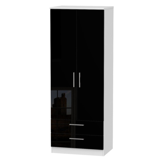 Michigan Tall 2 Drawer Wardrobe