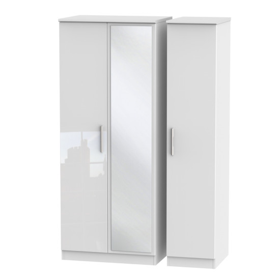 Michigan 3 Door Mirror Wardrobe