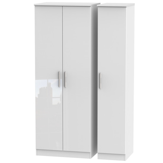 Michigan Tall 3 Door Wardrobe