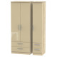 Michigan Tall 3 Door 4 Drawer Wardrobe
