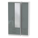 Michigan Tall 3 Door 4 Drawer Mirror Wardrobe