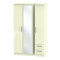 Michigan Tall 3 Door 2 Small Drawer Mirror Wardrobe