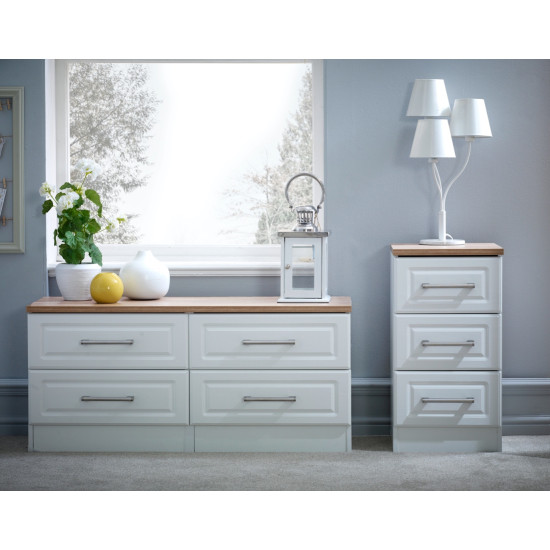 Dover 4 Door 2 Drawer Mirrored Wardrobe