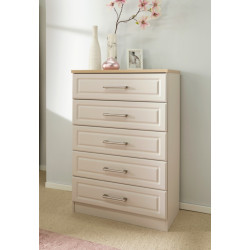 Dover Tall 2 Drawer Mirrored Wardrobe