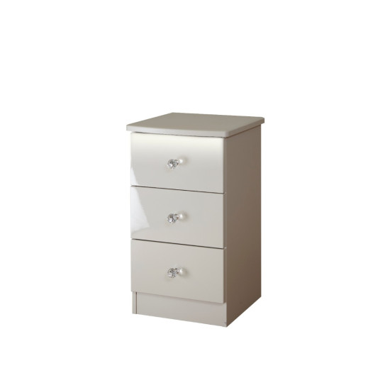 Lotus 3 Drawer Bedside